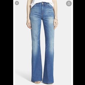 Madewell “flea market flare” high rise jeans